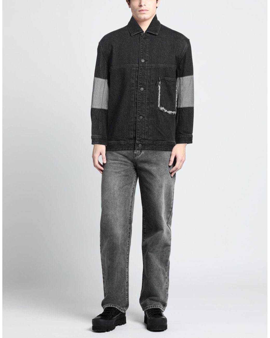 Chaqueta Vaquera EBIT de hombre de color Gray