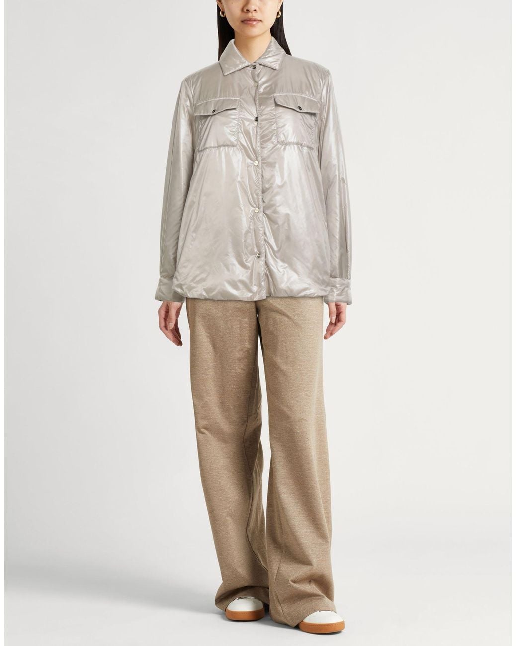 Herno Gray Puffer Polyamide