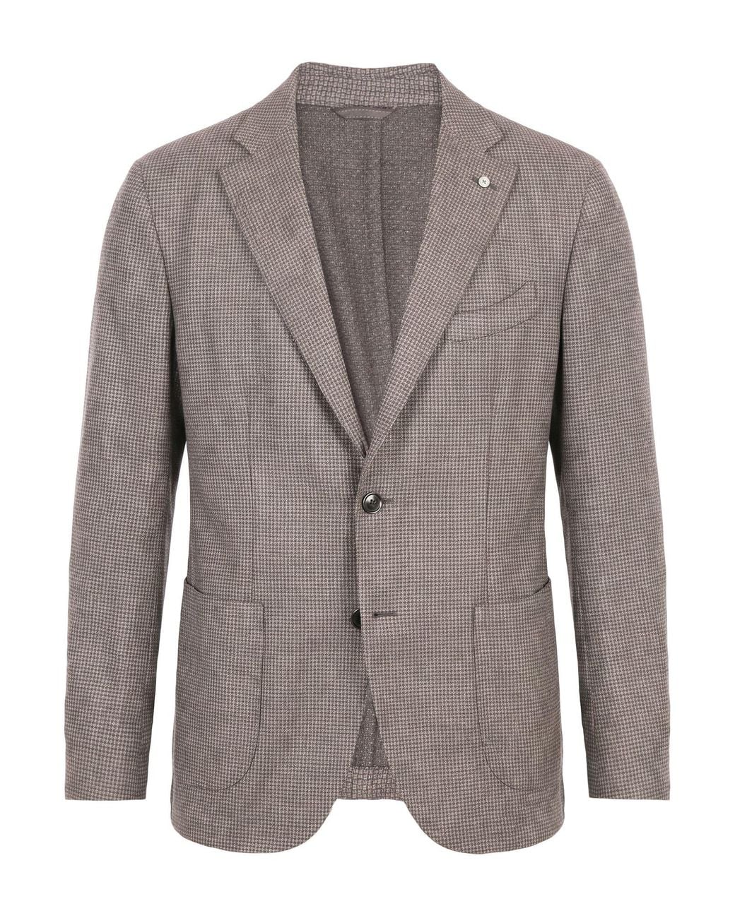 L.b.m. 1911 Gray Blazer Wool, Polyester for men
