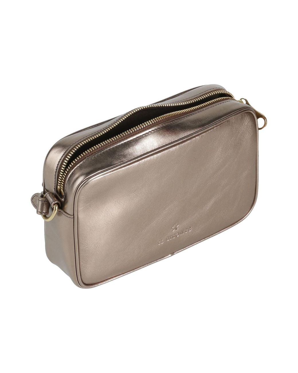 Il Bisonte Gray Cross-Body Bag Leather