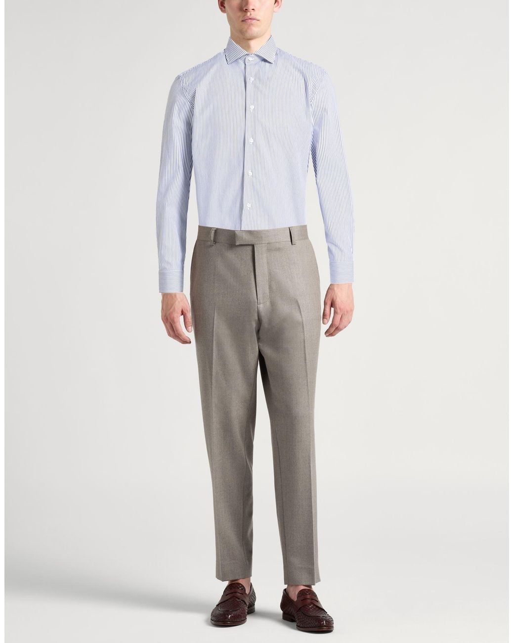 Caruso Blue Shirt Cotton for men