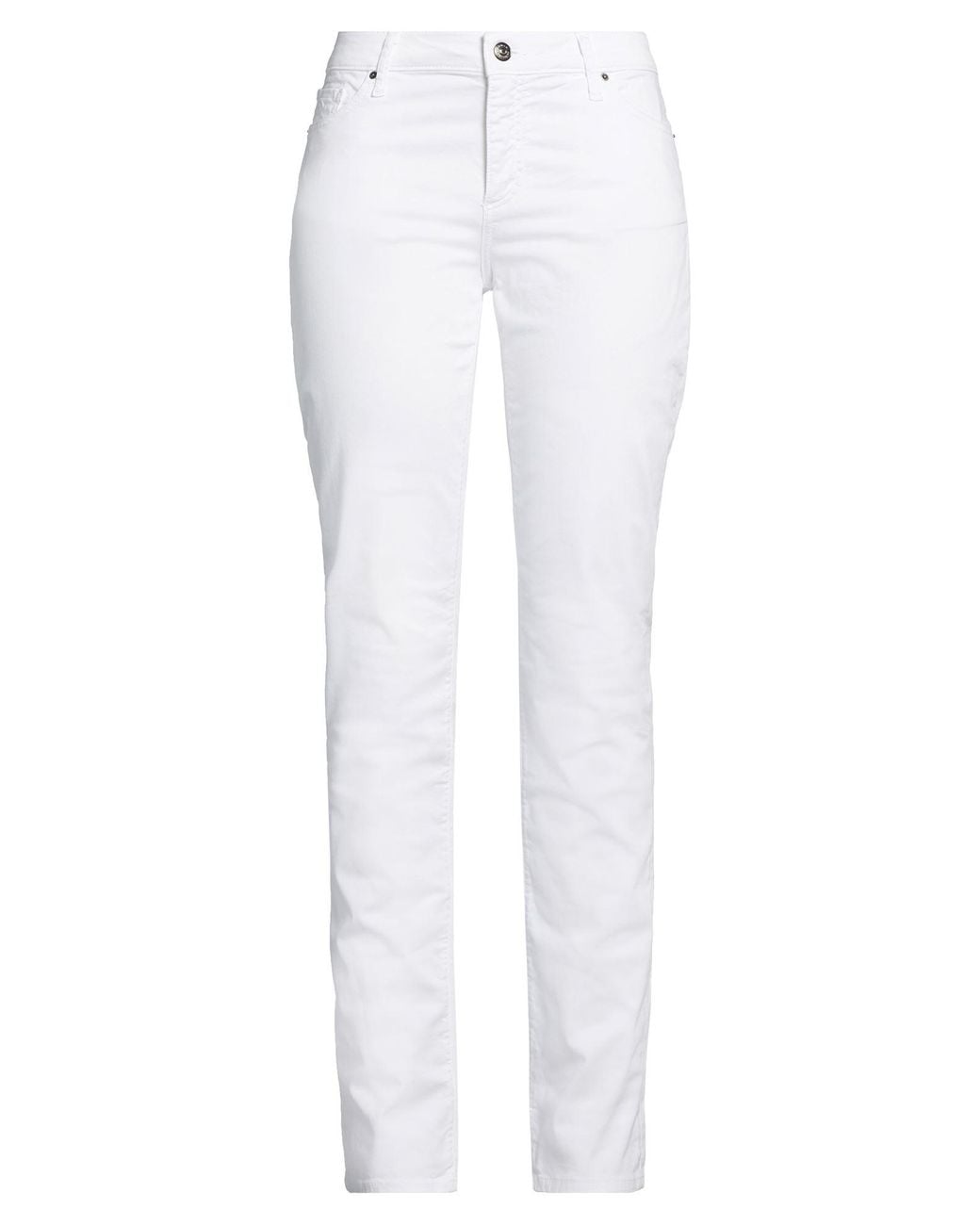 ARMANI EXCHANGE White Pants Cotton, Elastane