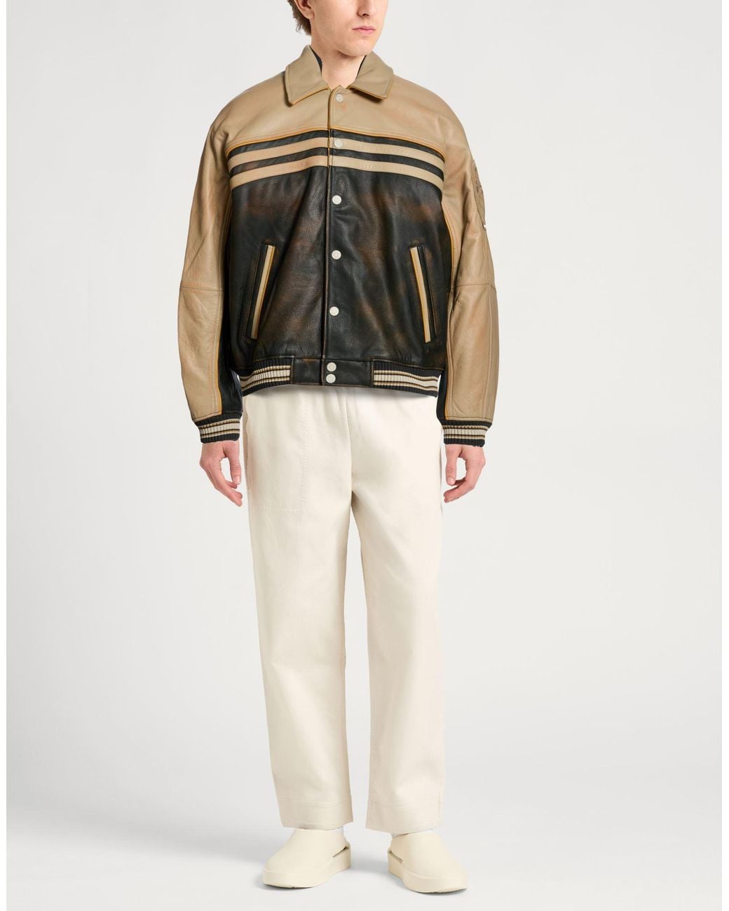 Guess Natural Jacket Cow Leather for men