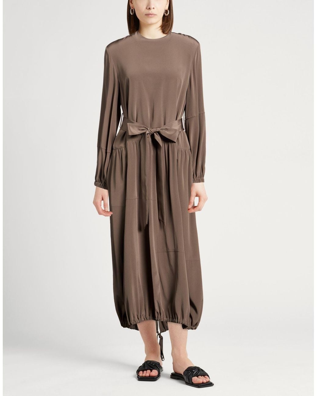 Robe Midi Tibi en coloris Brown