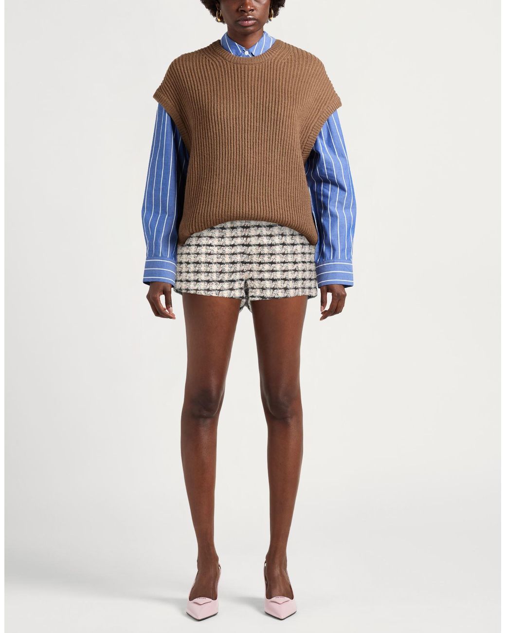 Anine Bing Gray Shorts & Bermuda Shorts
