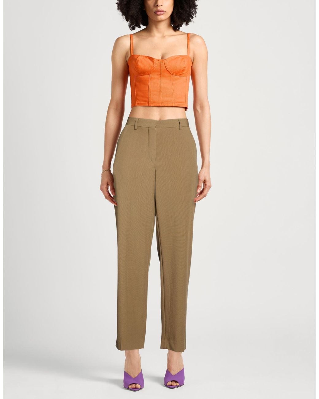 Dries Van Noten Natural Pants Wool