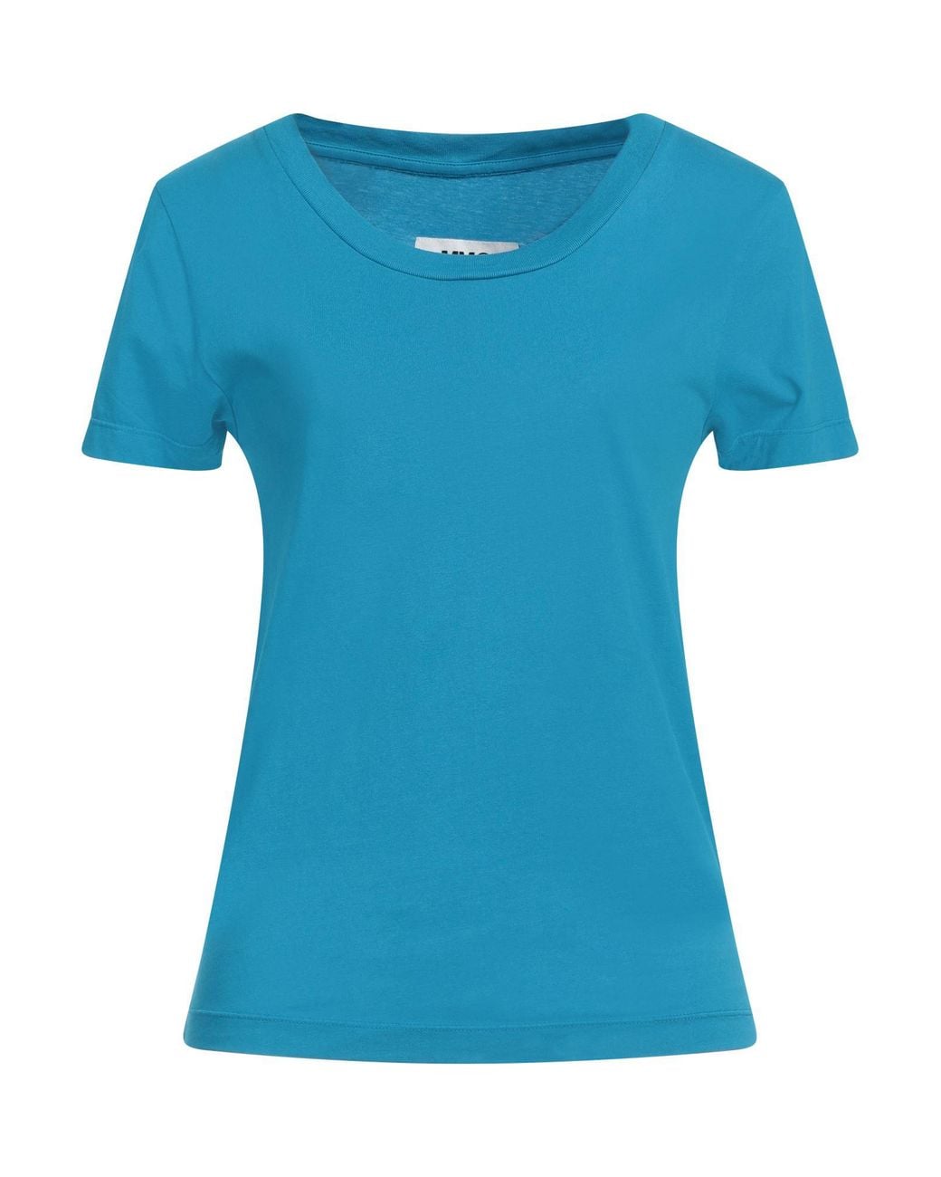 MM6 by Maison Margiela Blue Azure T-Shirt Cotton