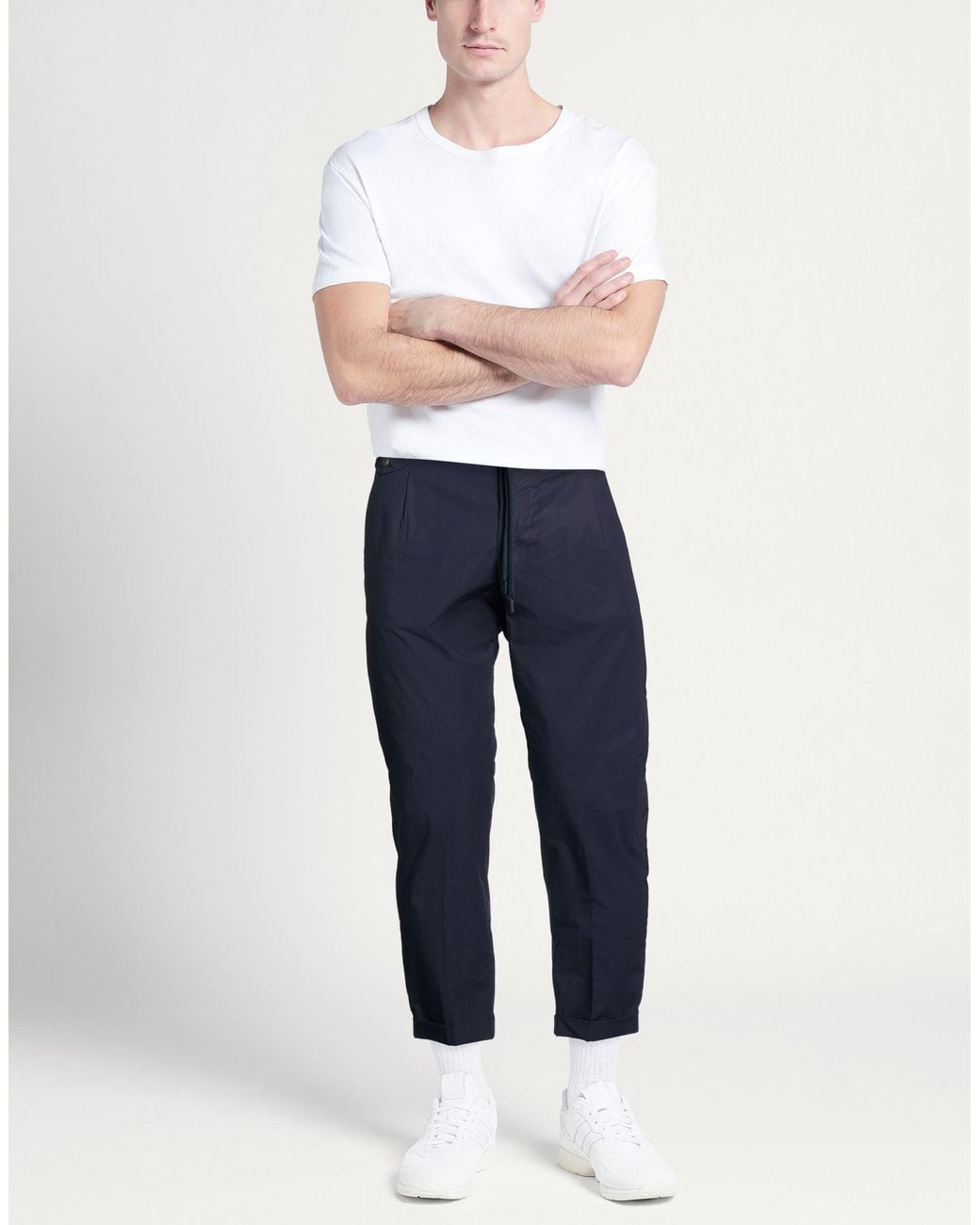 Squad² Blue Pants Cotton, Elastane for men