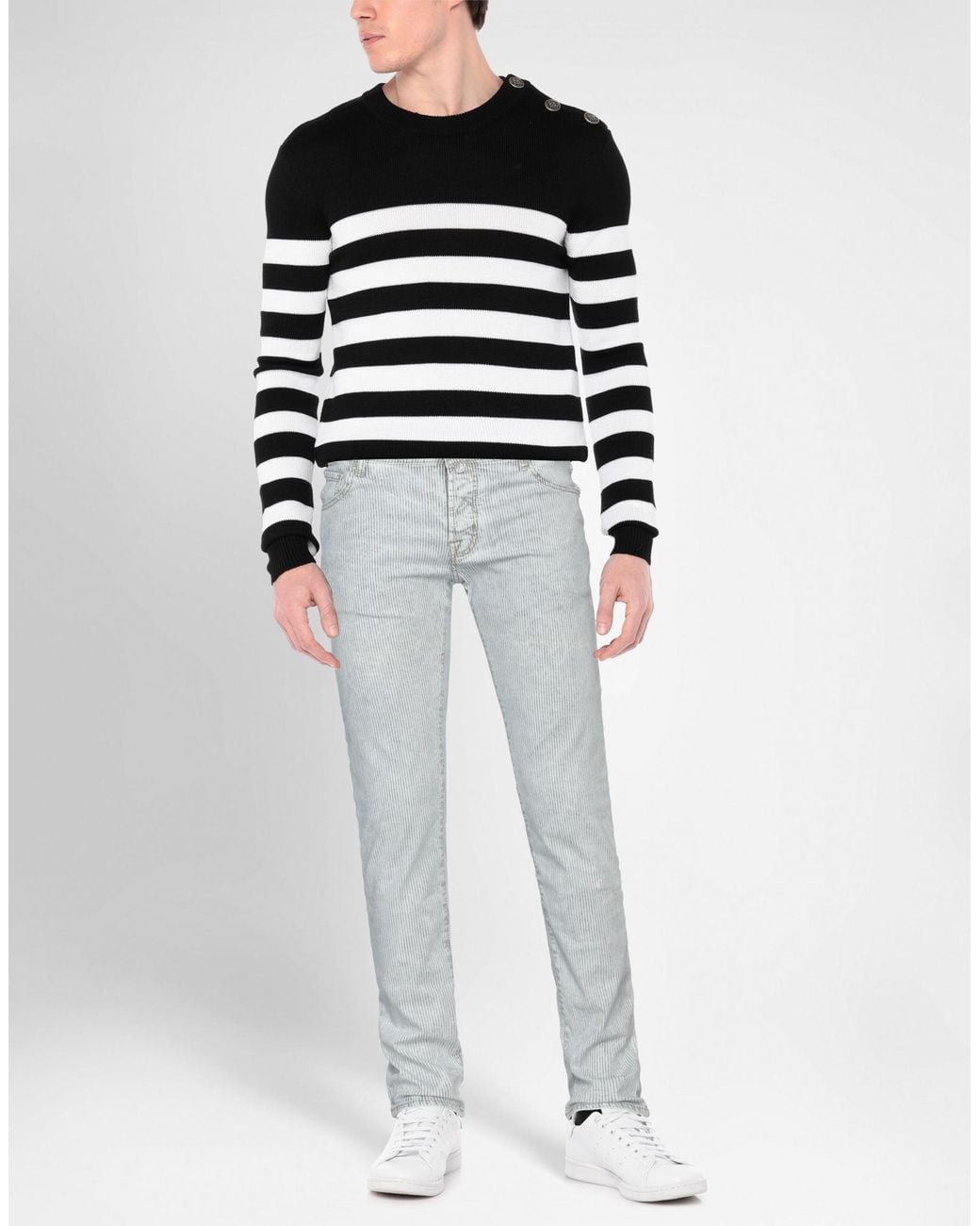 Jacob Cohen Gray Pants Cotton, Elastane for men