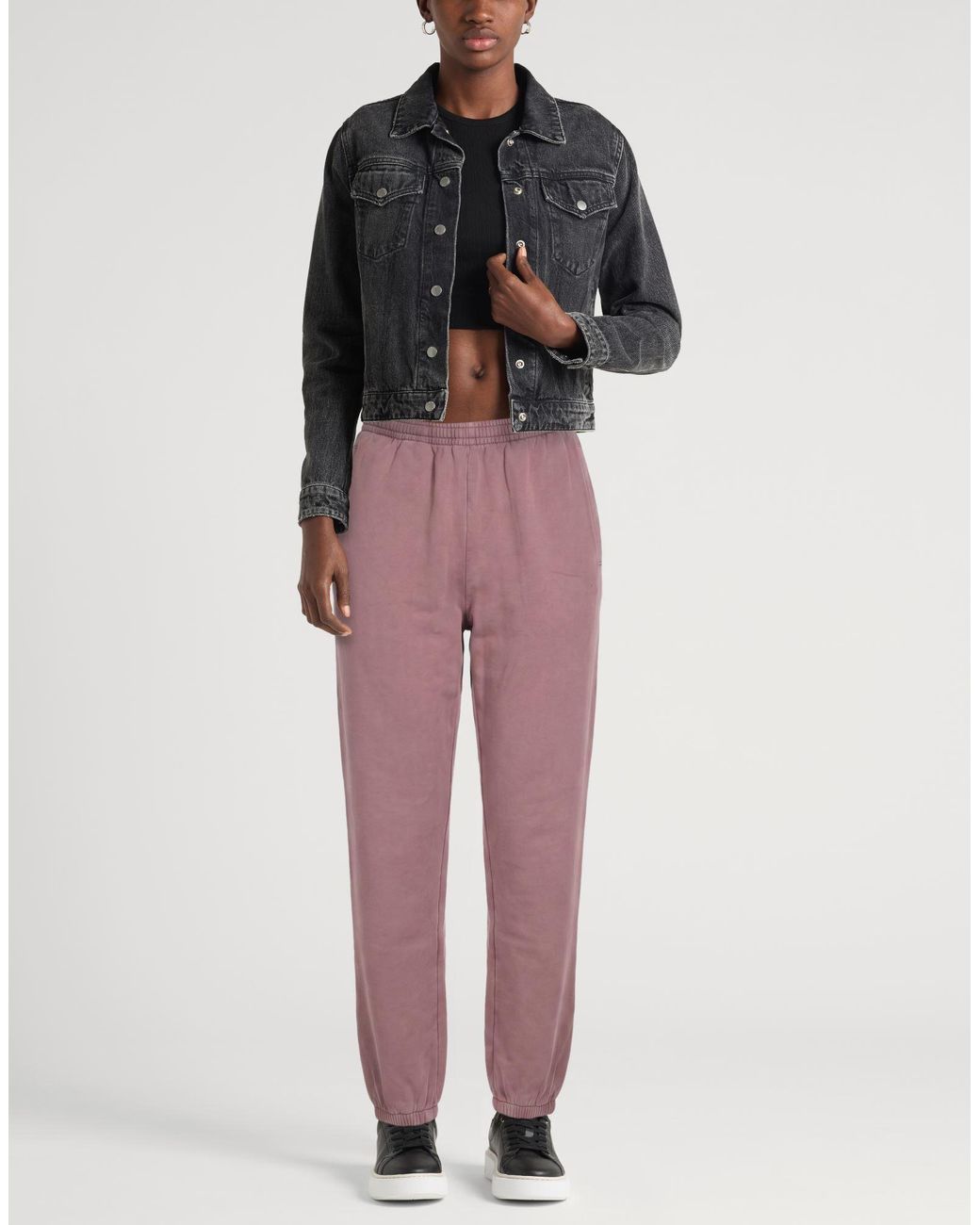 Acne Purple Mauve Pants Cotton