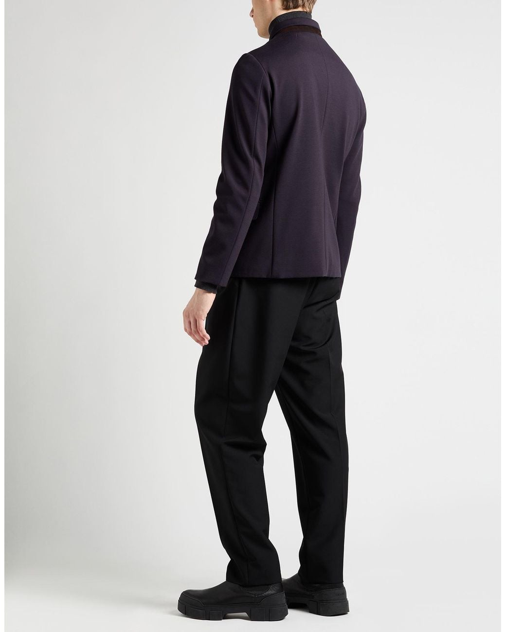 Moorer Blue Midnight Blazer Viscose, Polyamide, Elastane, Goat Skin for men