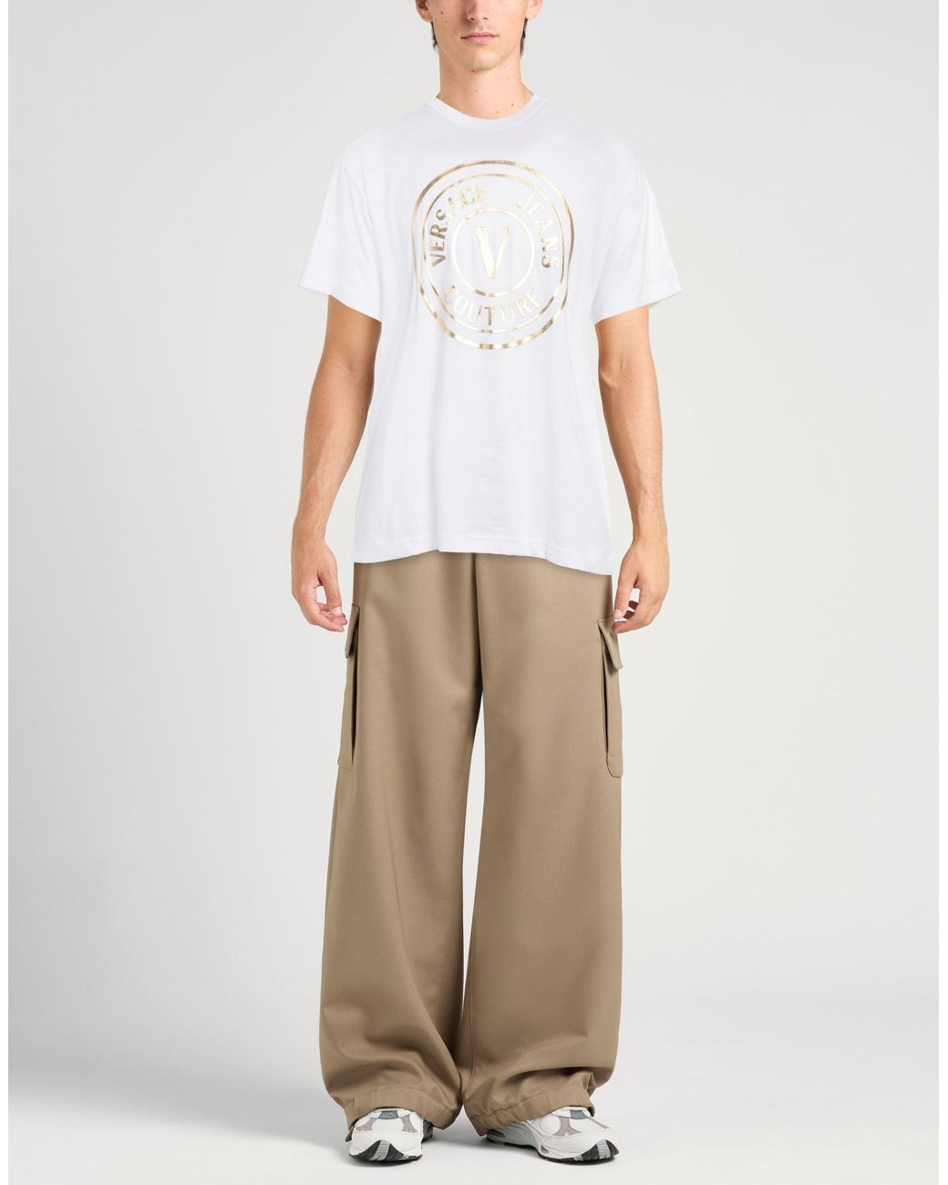 Versace Jeans Couture White T-Shirt Cotton for men