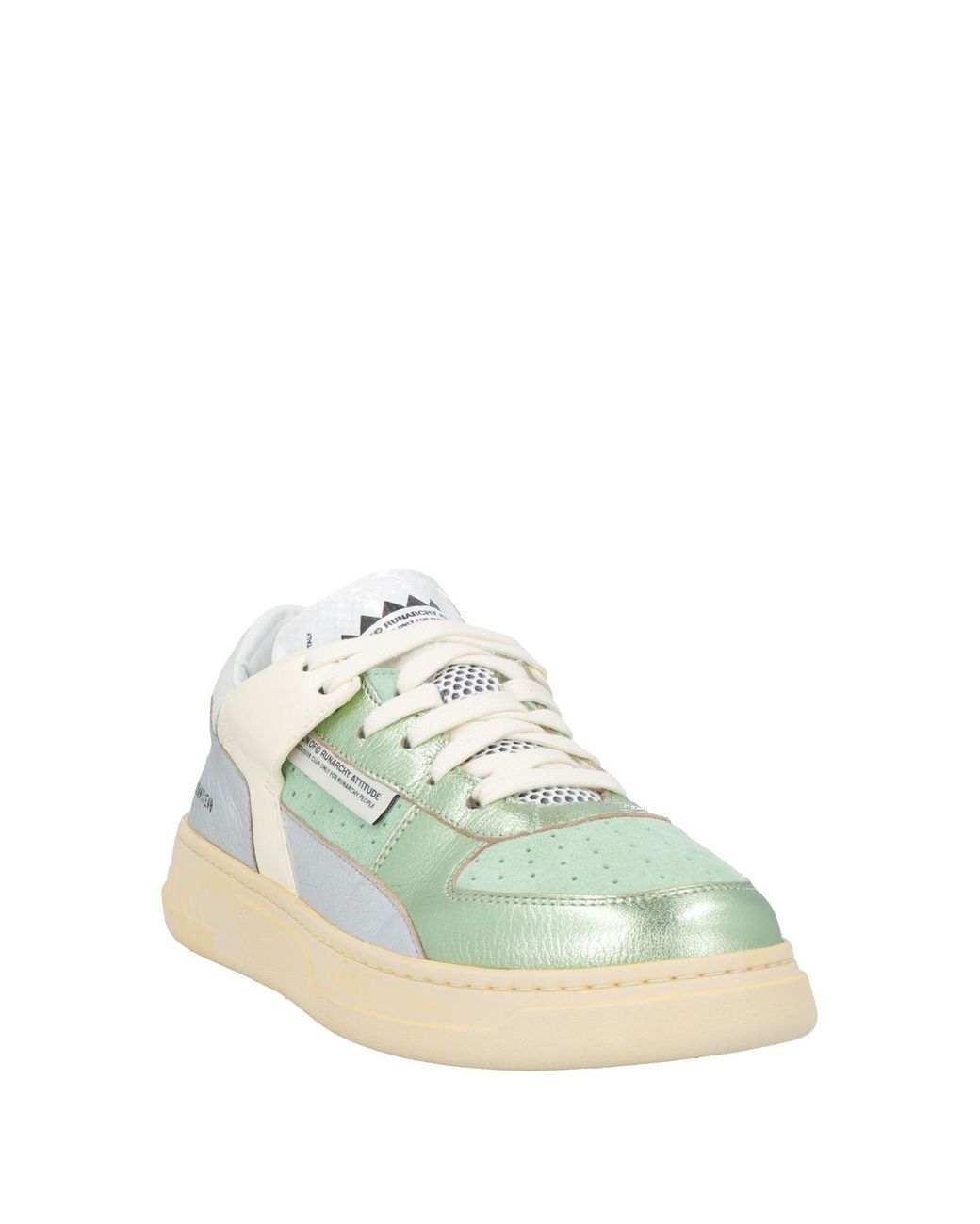 RUN OF Green Light Sneakers Leather