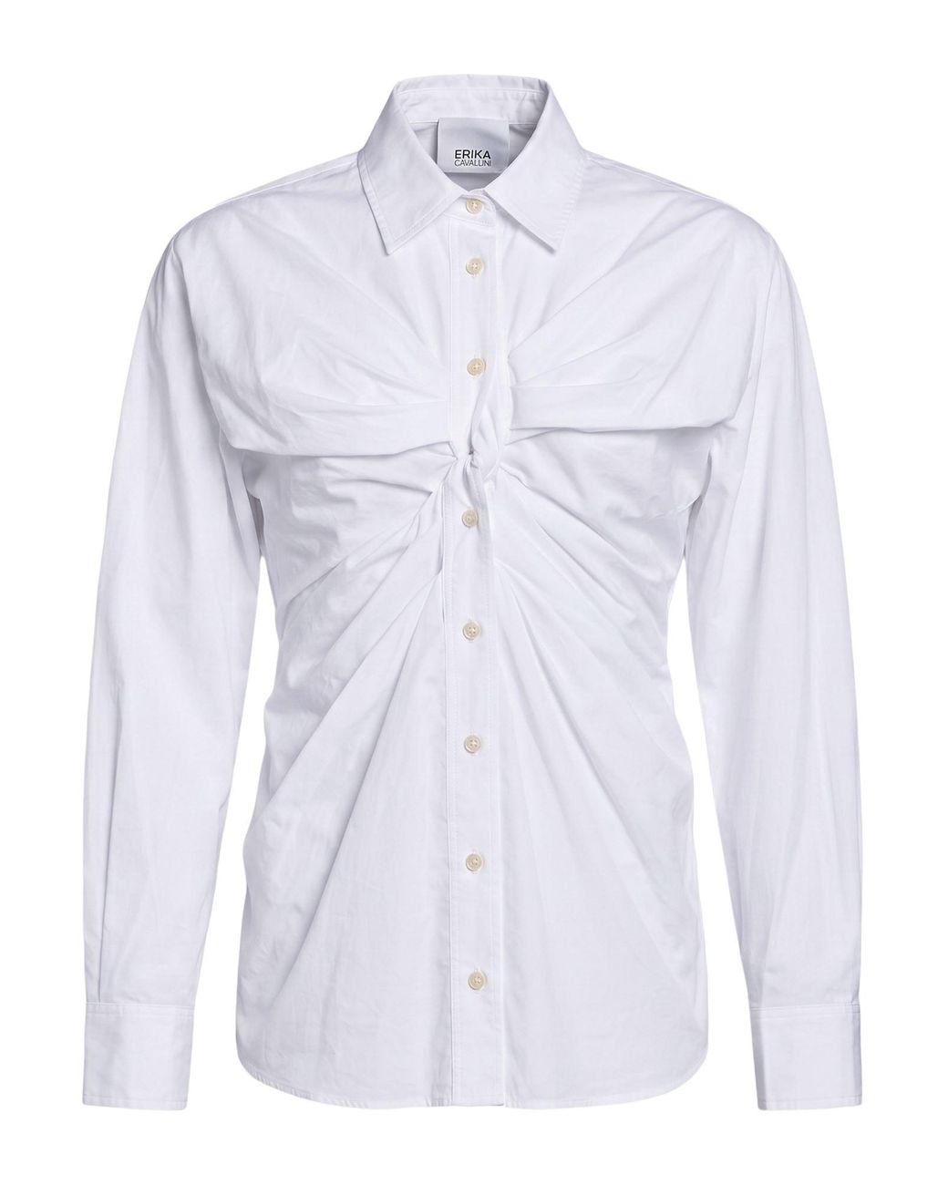 Erika Cavallini Semi Couture White Shirt Cotton