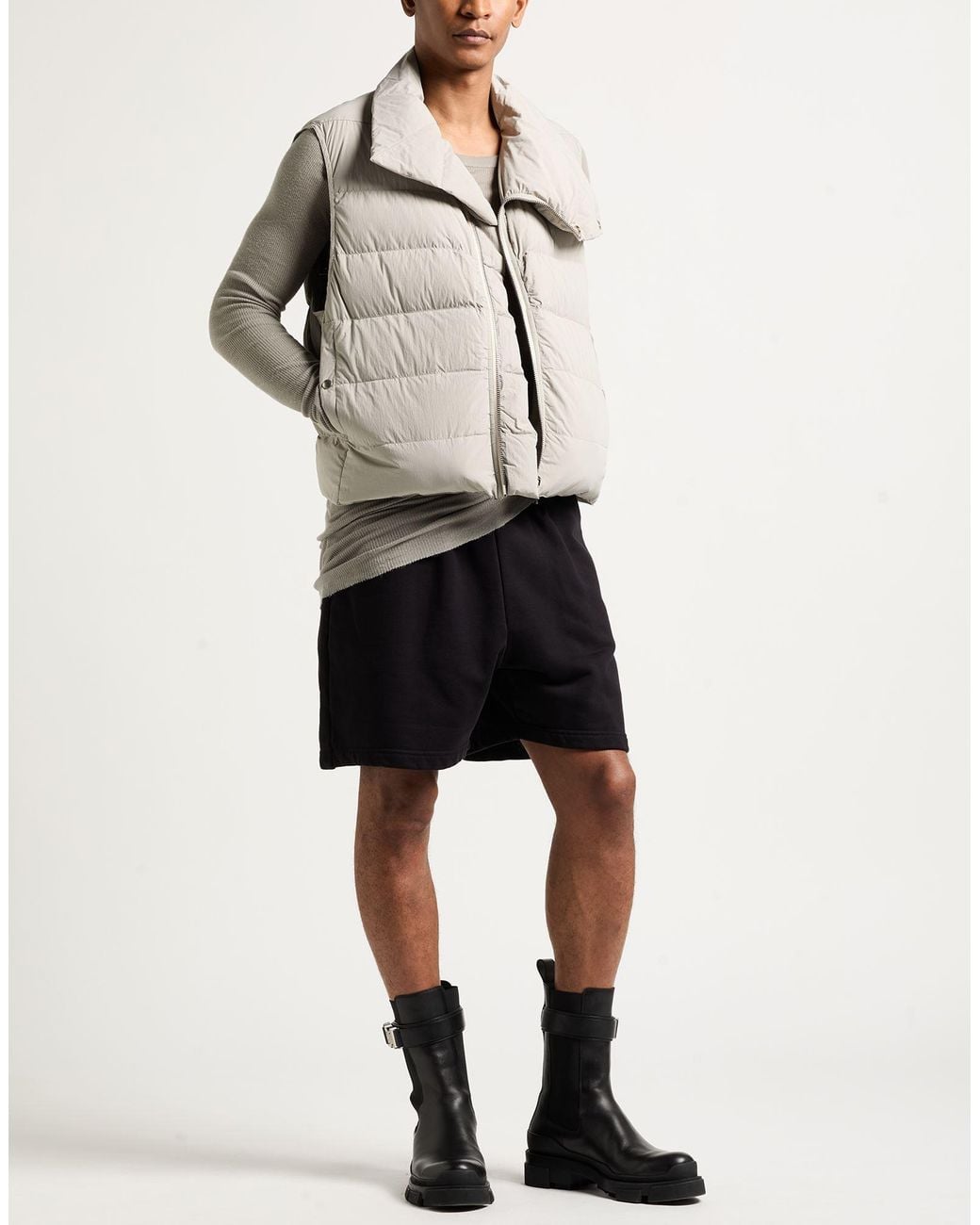 Rick Owens Gray Light Vest Polyamide for men