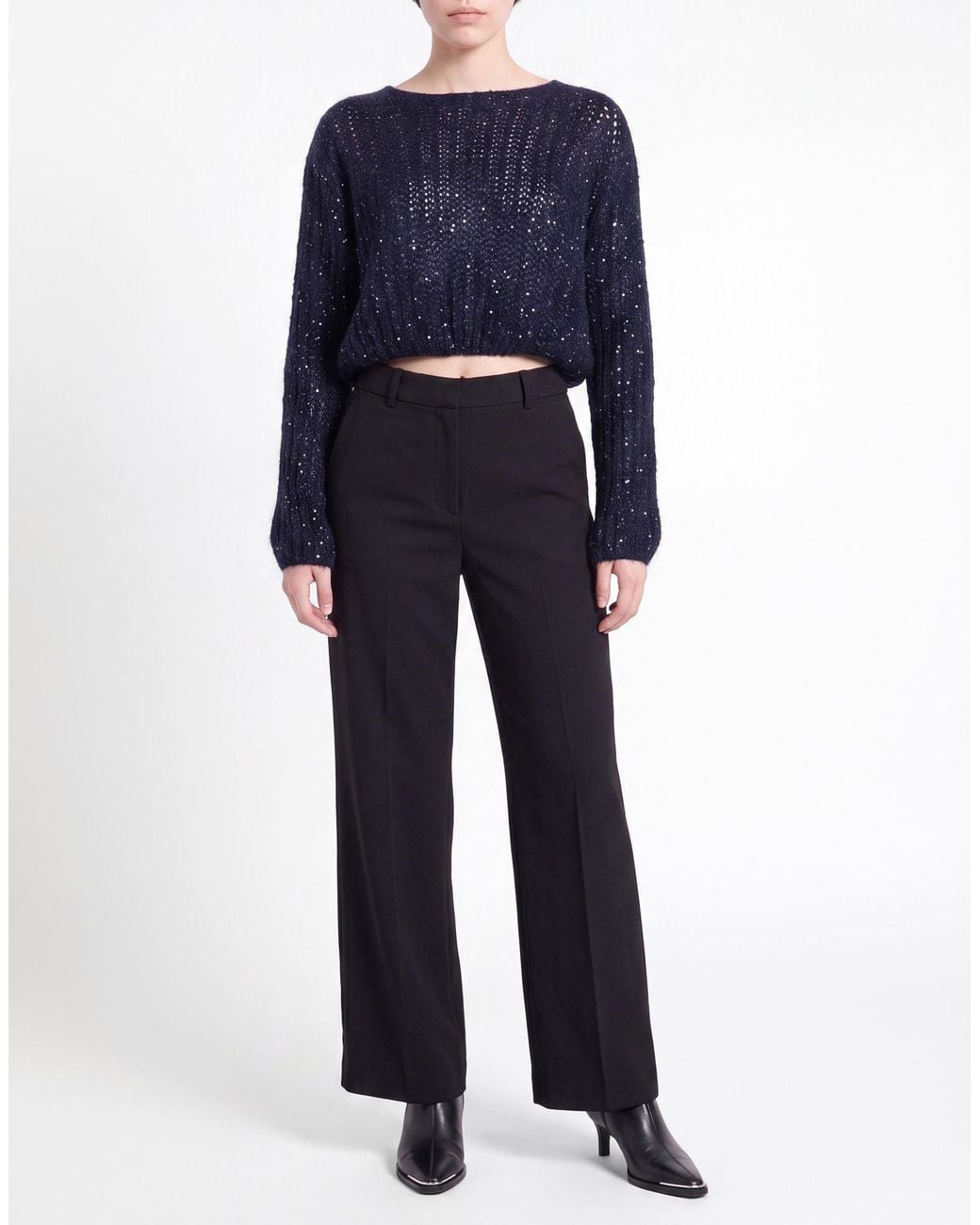 Kaos Blue Sweater Polyamide, Acrylic, Polyester, Mohair Wool, Wool
