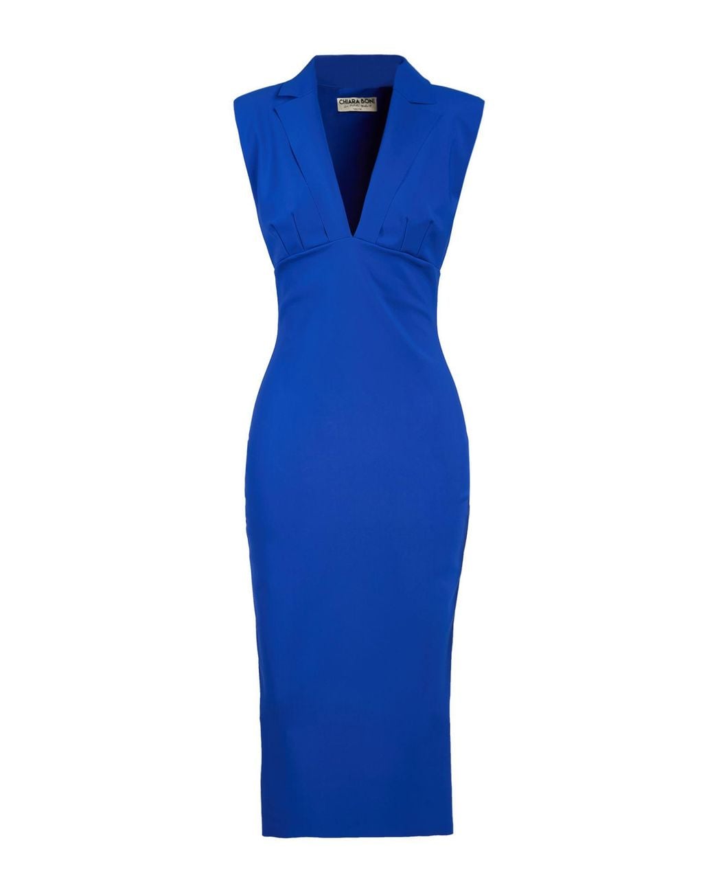 La Petite Robe Di Chiara Boni Blue Midi Dress Polyamide, Elastane