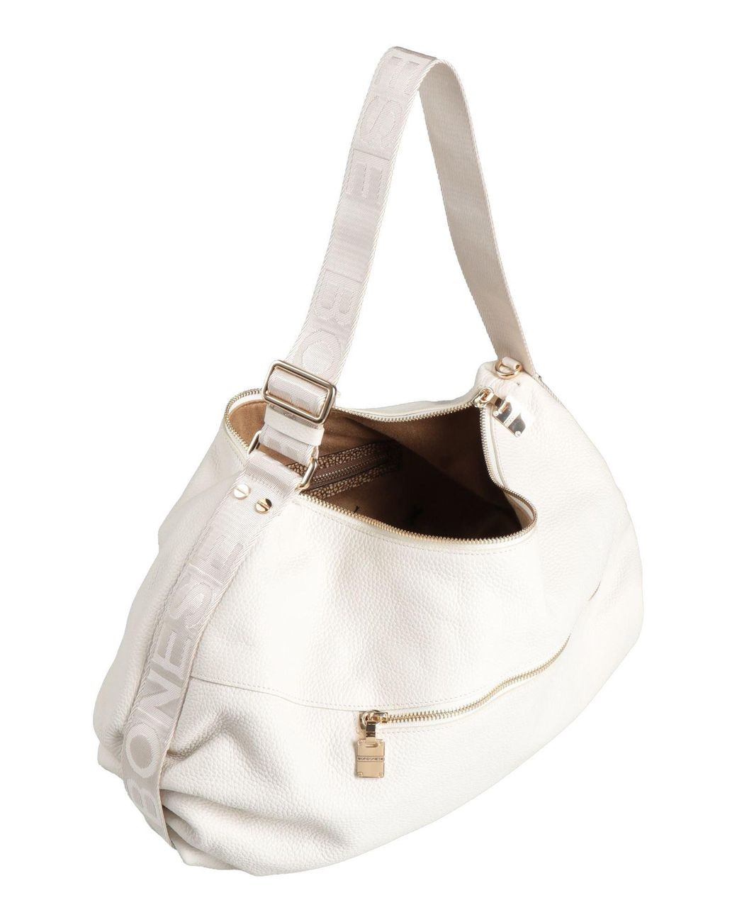 Borbonese White Shoulder Bag