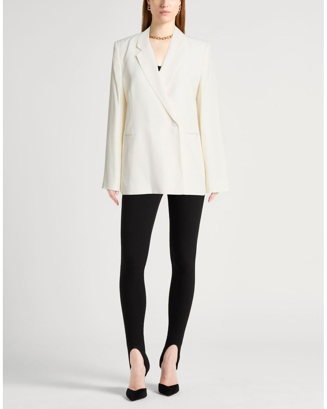 Boss White Blazer Acetate, Viscose