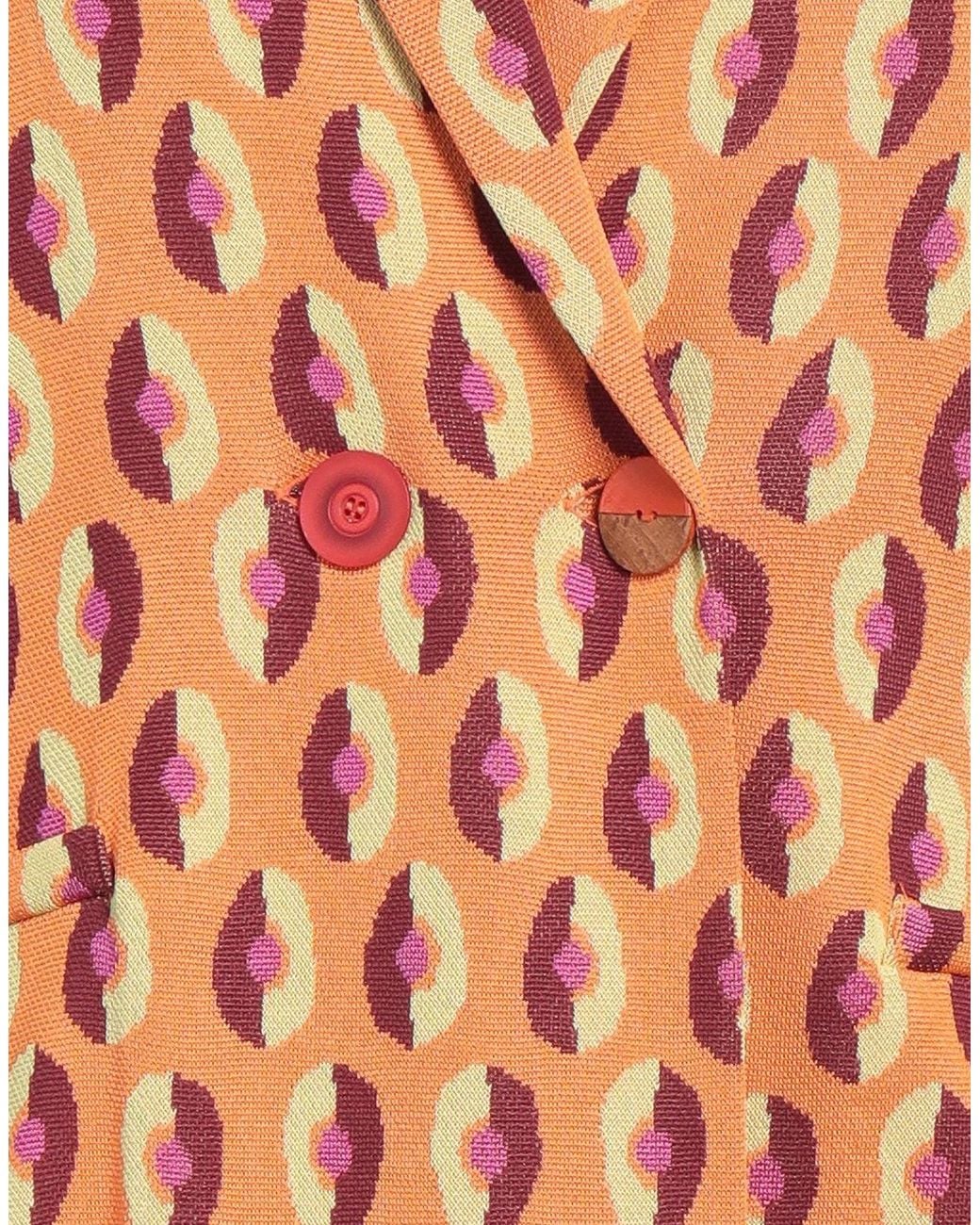 Maliparmi Orange Blazer Viscose