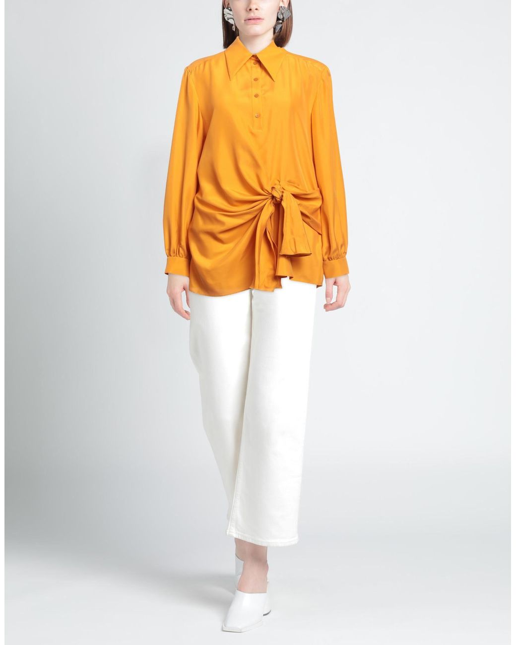 Alberta Ferretti Orange Top