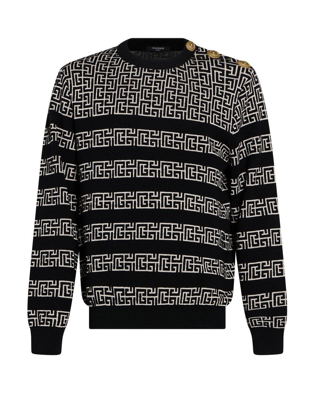Pullover Balmain pour homme en coloris Black