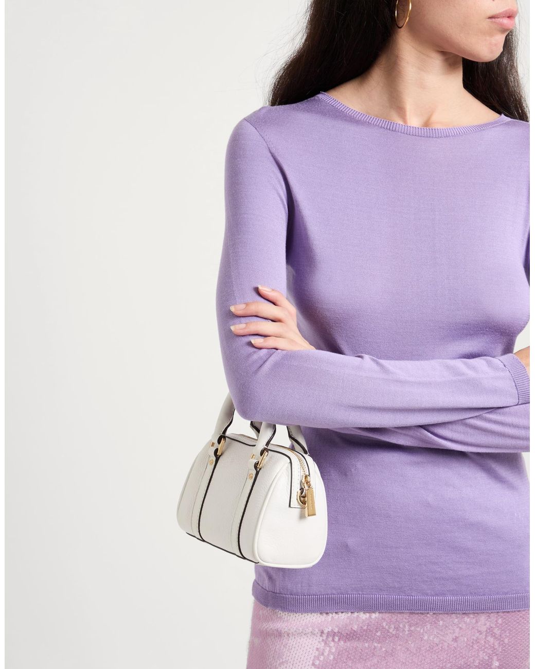 Twinset Purple Sweater Silk