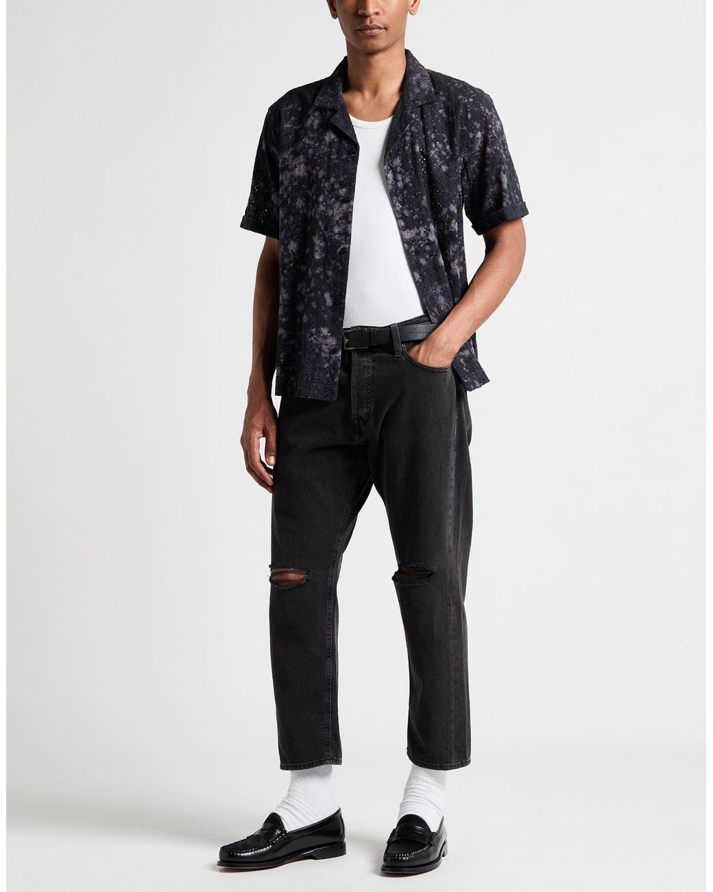Jack & Jones Black Jeans Cotton, Elastane for men