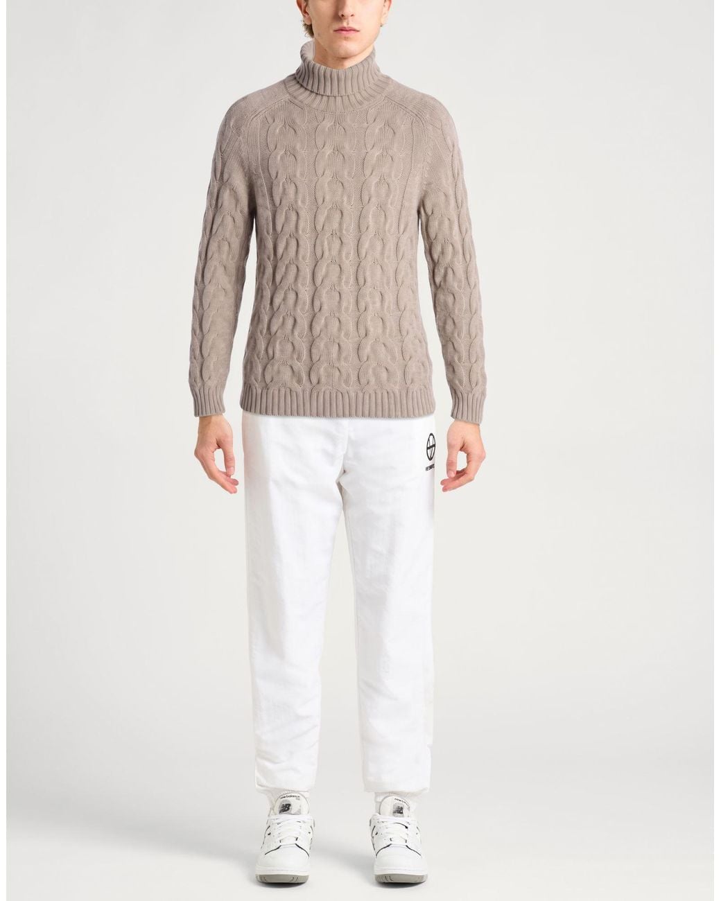 Col Roulé Alpha Studio pour homme en coloris Brown