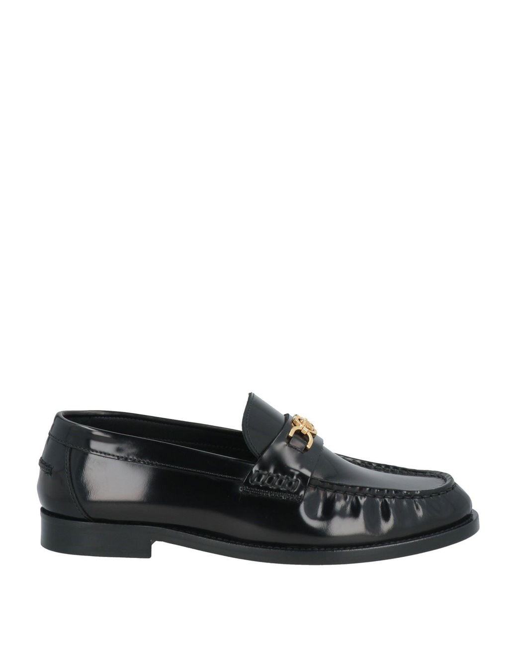 Versace Black Leather Loafer
