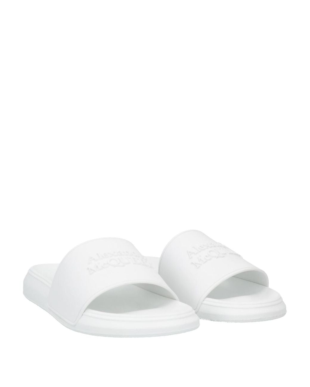 McQueen White Sandals