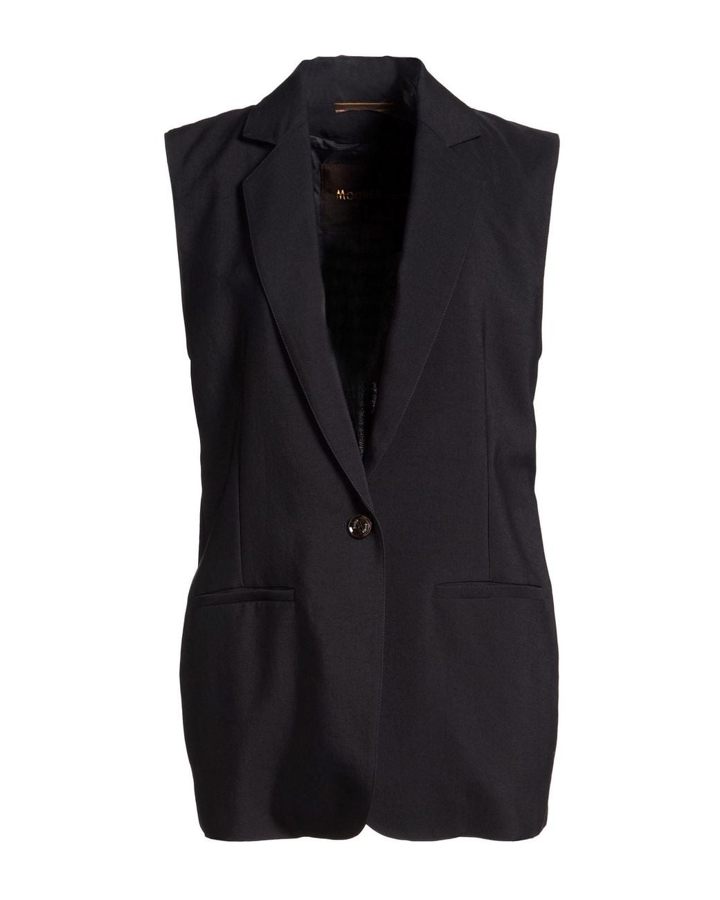 Moorer Black Midnight Blazer Viscose