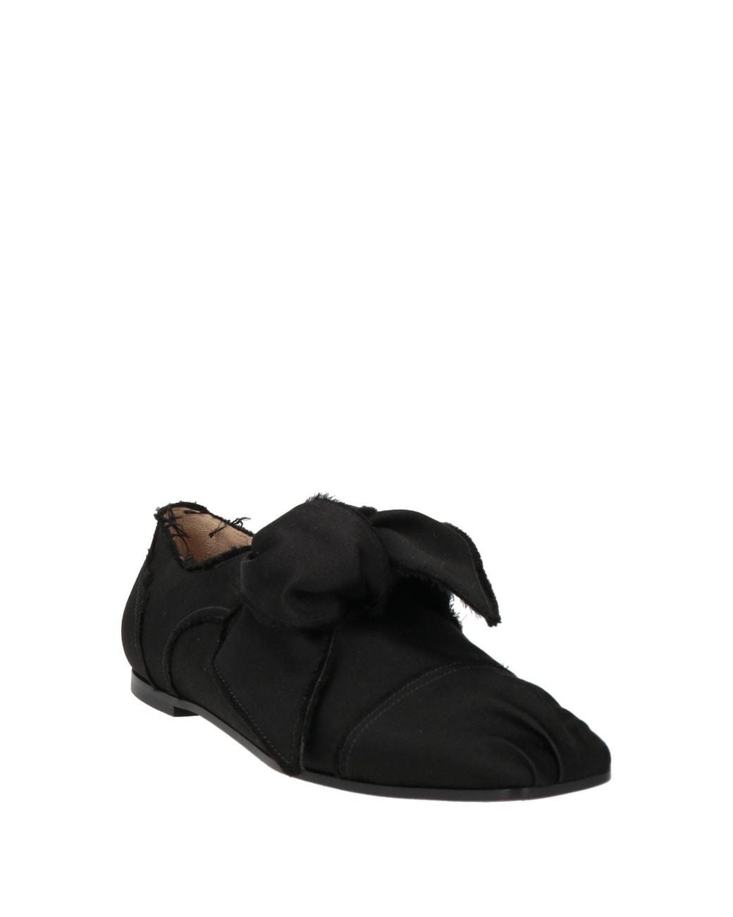 Emporio Armani Black Loafers Textile Fibers