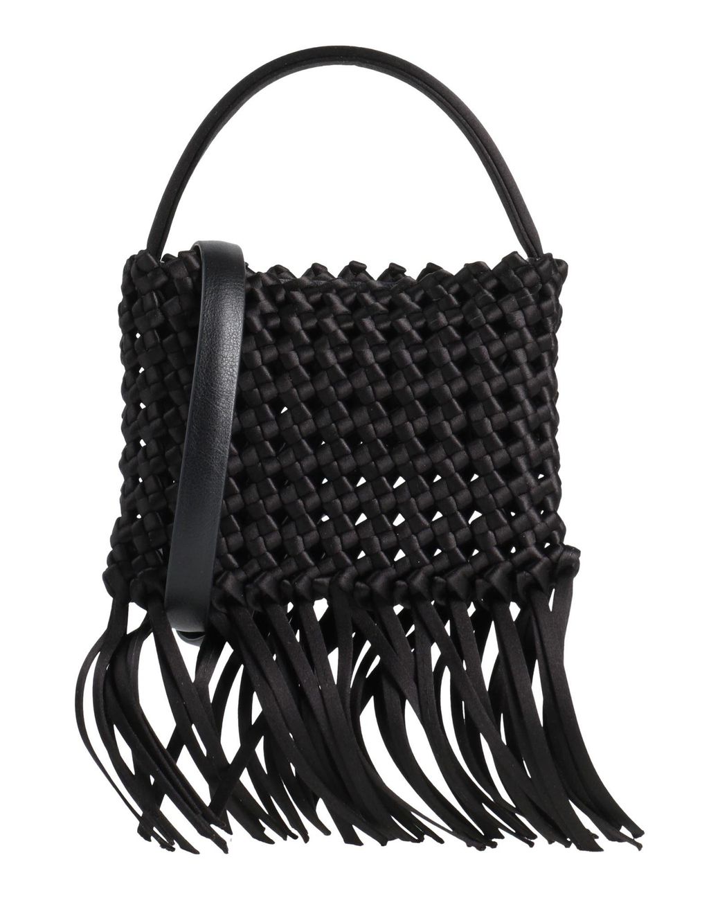 Serena Uziyel Black Handbag Textile Fibers