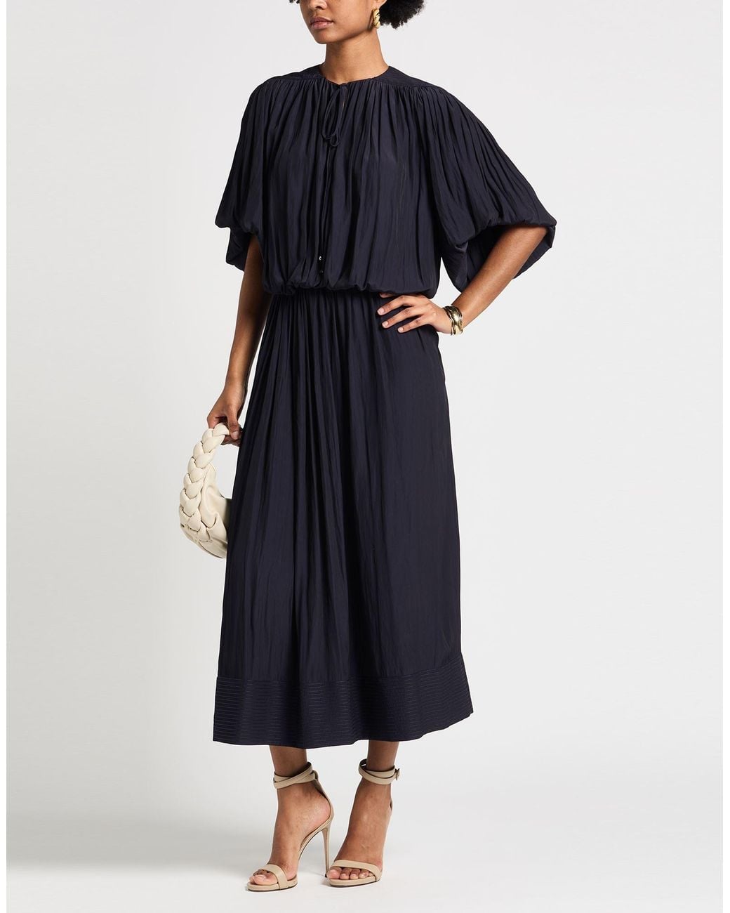 Lanvin Black Midnight Maxi Dress Polyester
