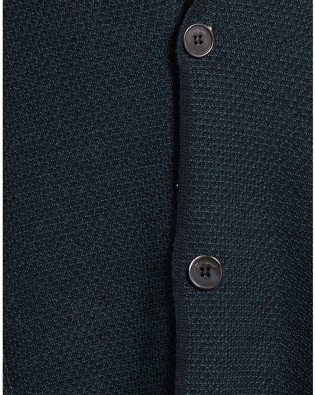 Ferragamo Blue Blazer Virgin Wool for men