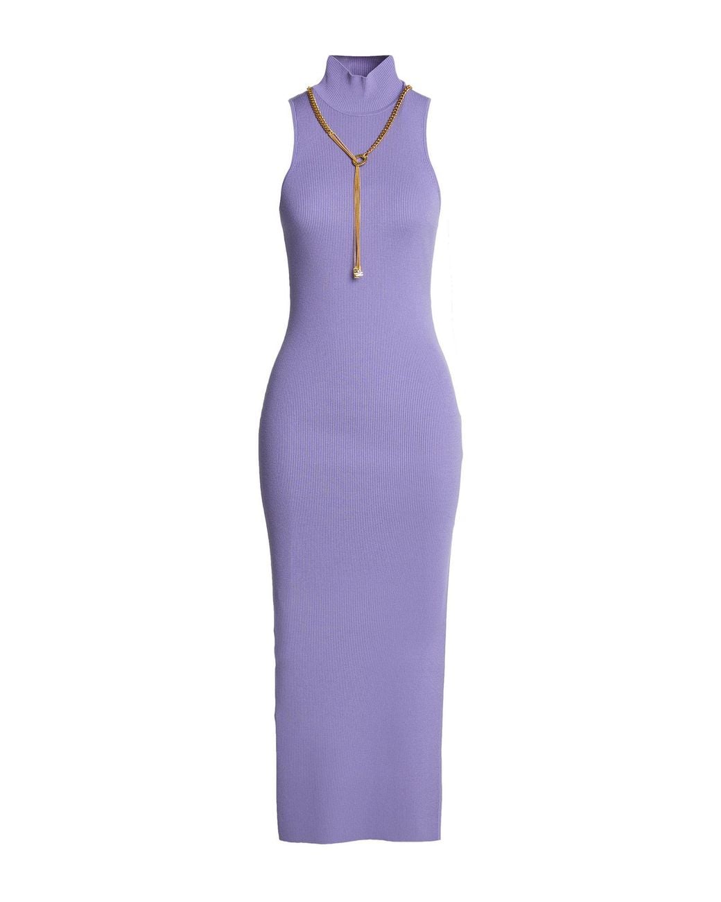 Elisabetta Franchi Purple Midi Dresses