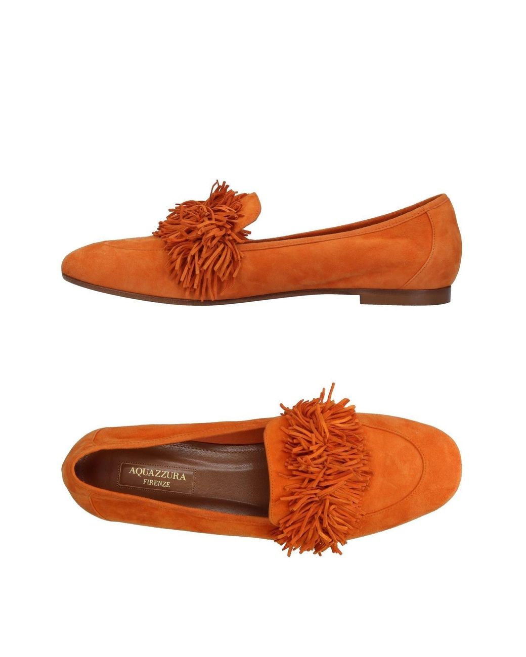 Aquazzura Loafer in Orange Lyst