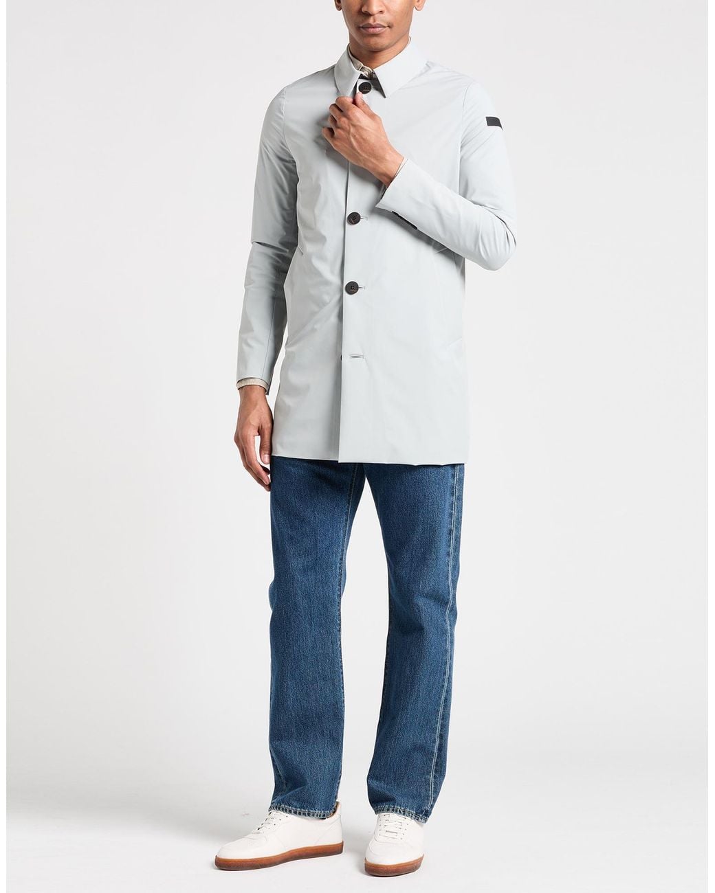 Rrd Gray Overcoat & Trench Coat for men