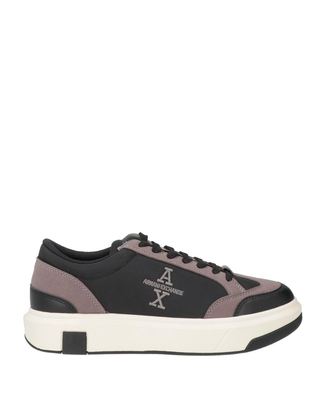ARMANI EXCHANGE Black Sneakers Polyester, Polyamide, Elastane for men
