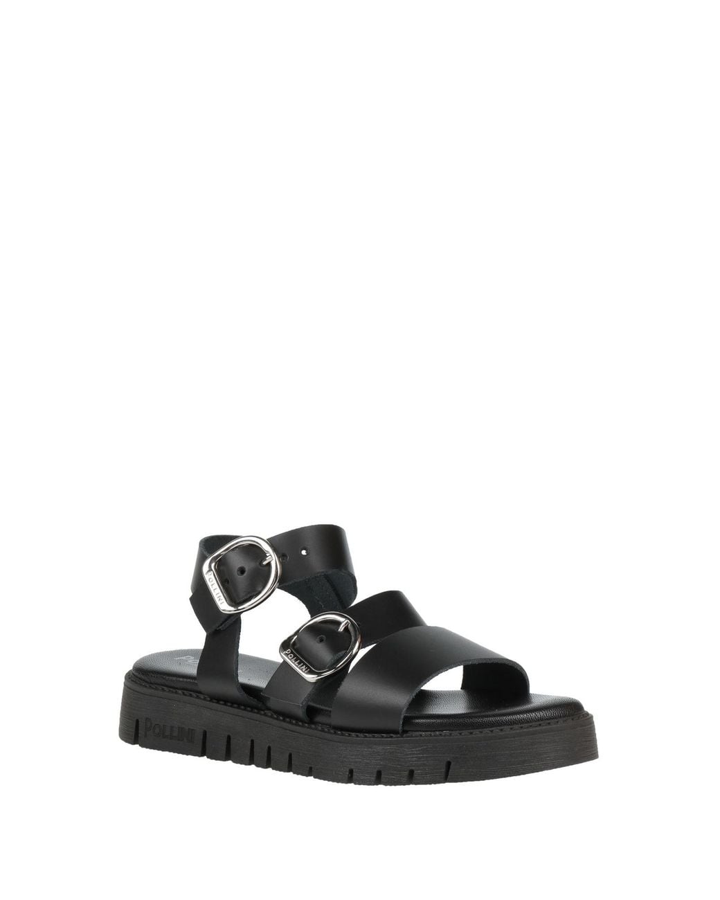 Pollini Black Sandale
