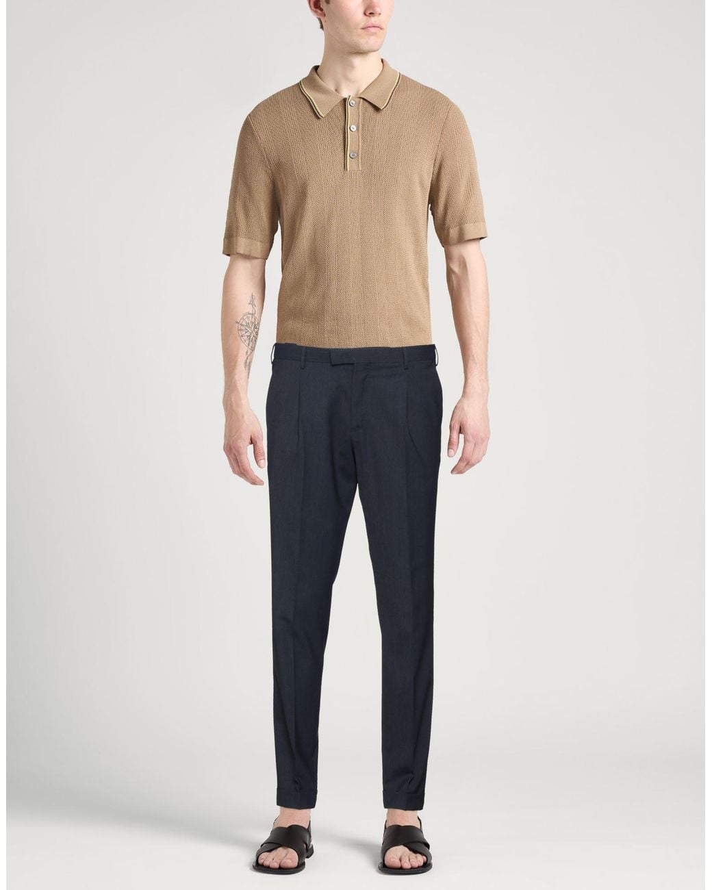 PT Torino Blue Pants Virgin Wool, Elastane for men