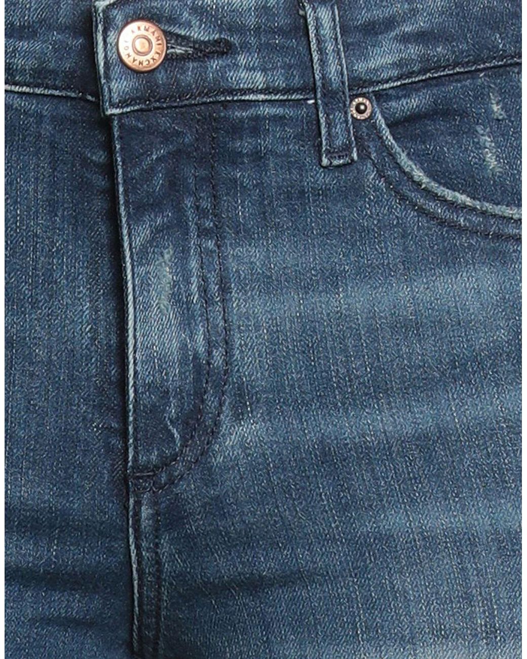 ARMANI EXCHANGE Blue Jeans Cotton, Elastane