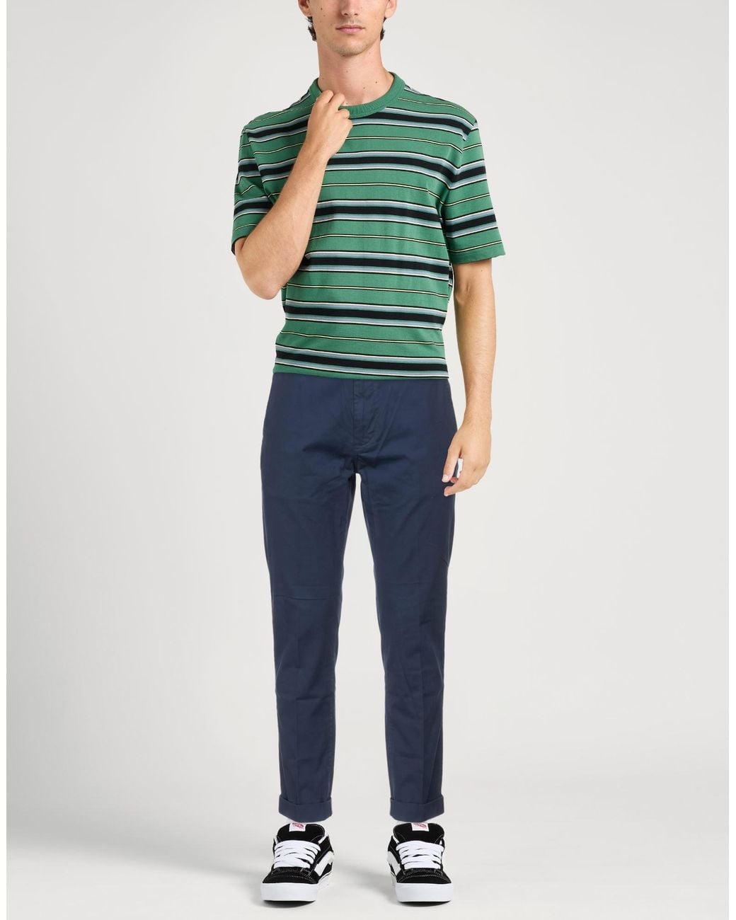Dondup Blue Pants Cotton, Elastane for men