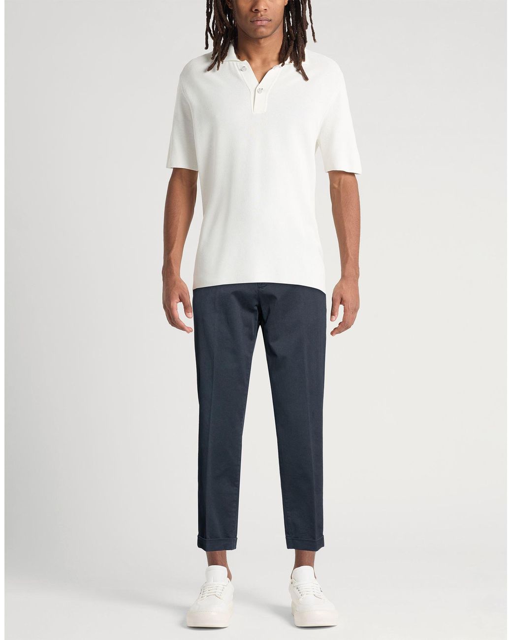 Liu Jo Blue Pants Cotton, Elastane for men