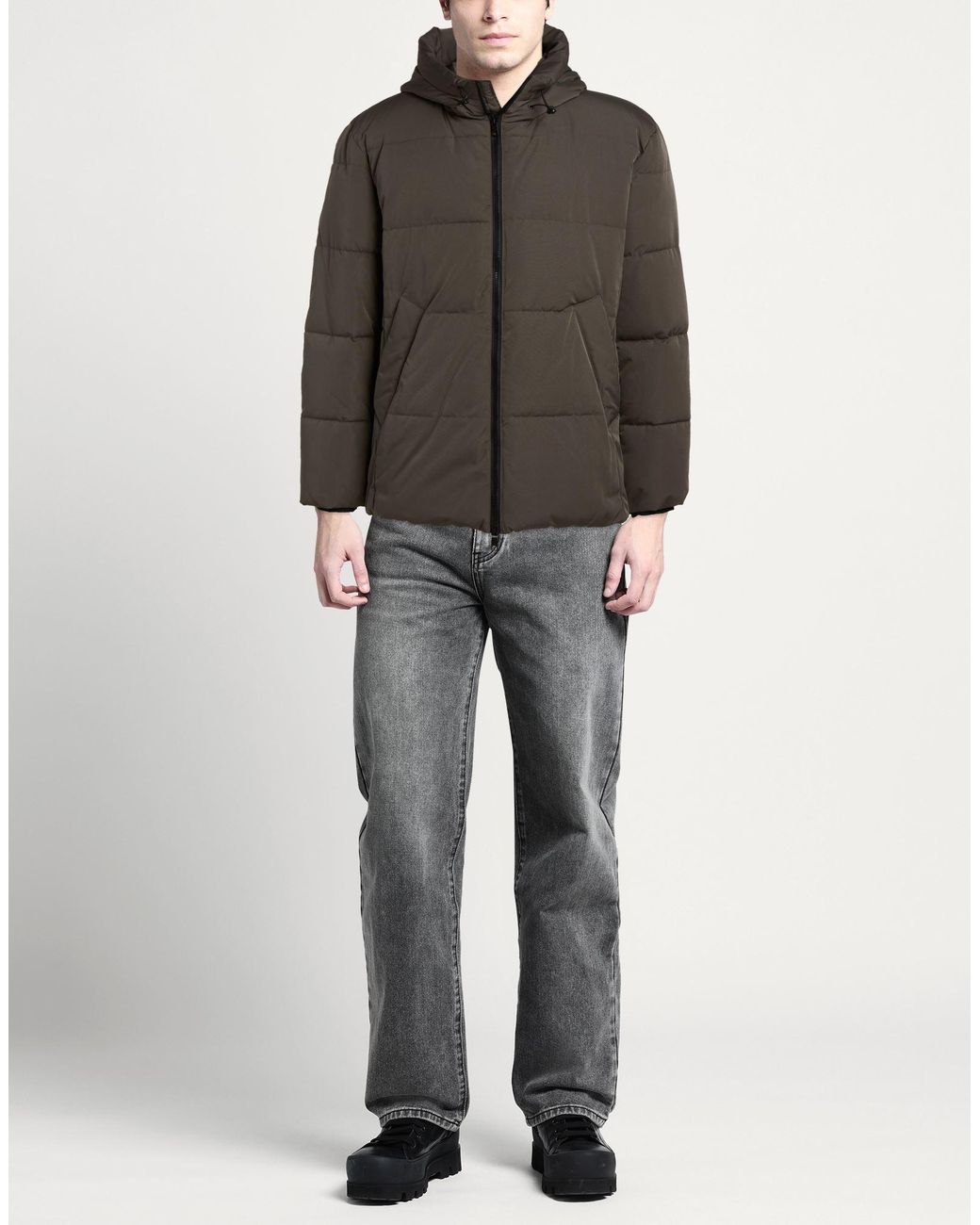 ADHOCONCEPT Brown Puffer for men