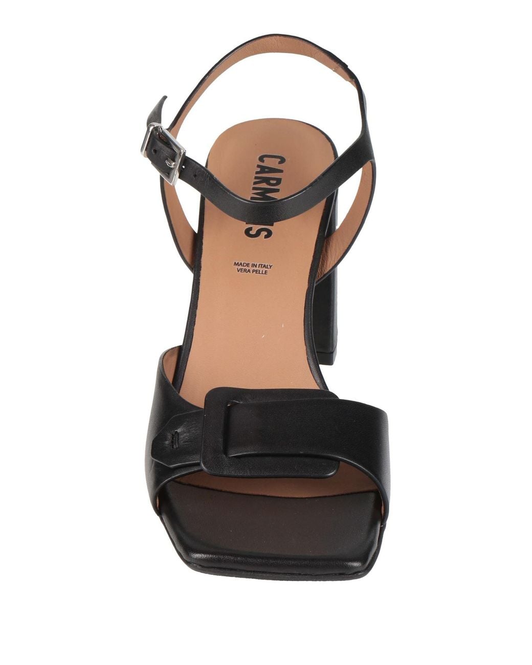 Carmens Black Sandals Leather
