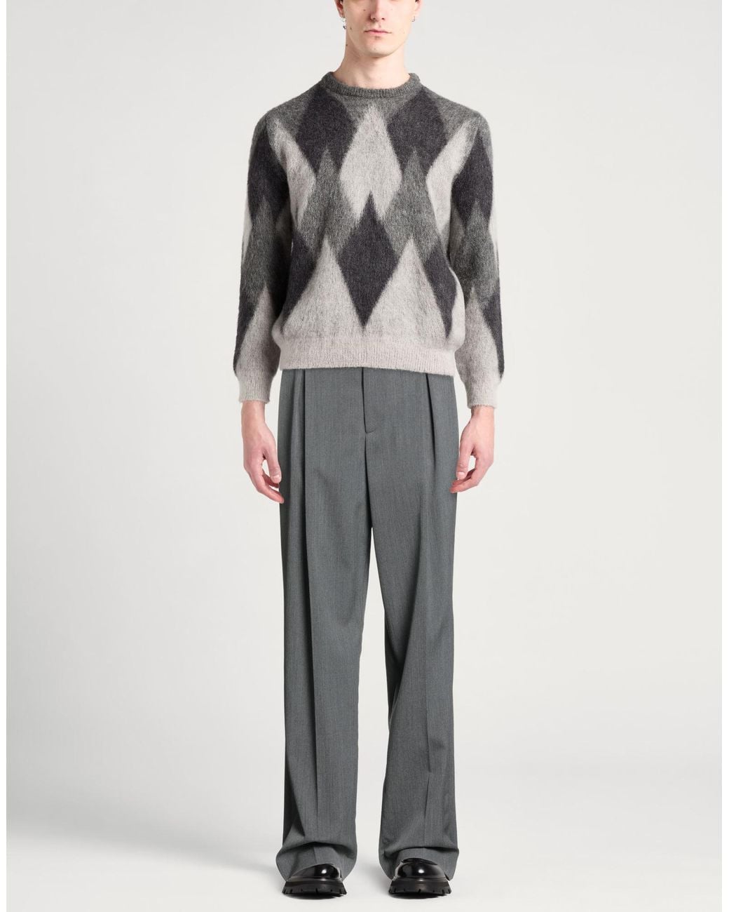 Dior Gray Pants Virgin Wool for men