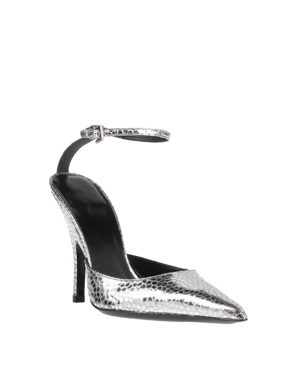 By Far Metallic Pumps