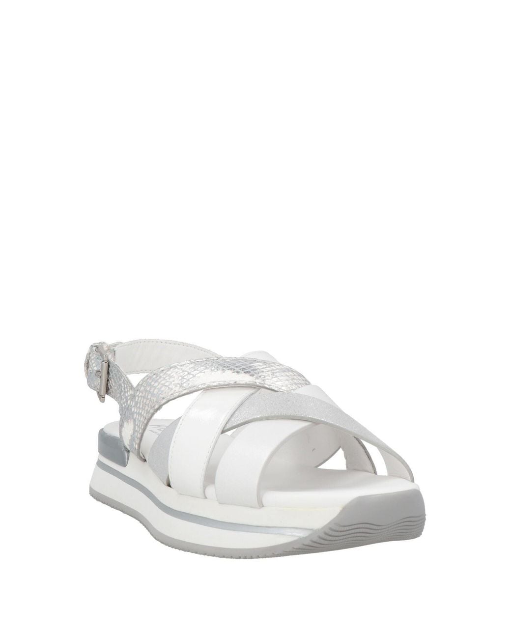 Hogan White Sandals